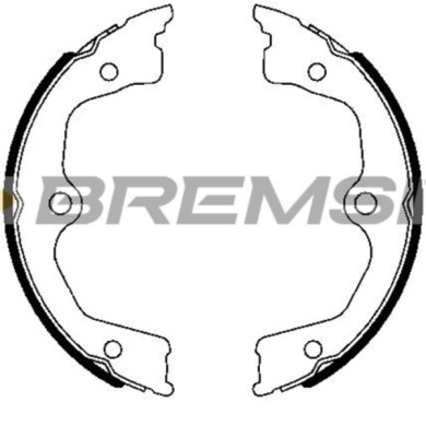GF0721.JPG Kit Ganasce Freno Stazionamento Posteriore Honda Accord Viii Accord Viii Station Wagon Gf0721 43053-sja-000 S.f. Akeb