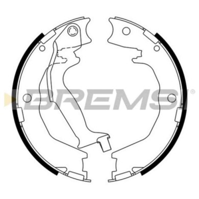 GF0768.JPG Kit Ganasce Freno Stazionamento Posteriore Kia Carnival/grand Carnival Iii Gf0768 58350-4du00 S.f. Sumitomo Bremsi