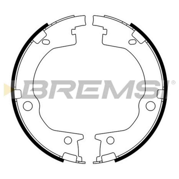 GF0803.JPG Kit Ganasce Freno Stazionamento Posteriore Kia Sorento I (jc) Gf0803 583052ba00 S.f. Akebono Bremsi