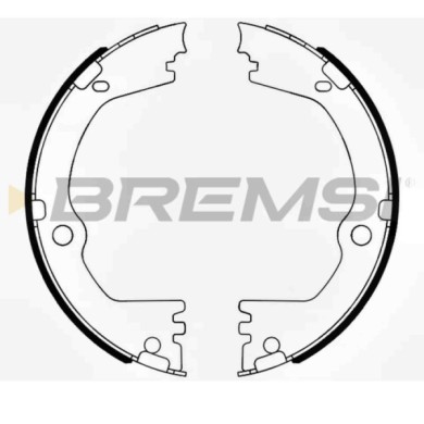 GF0808.JPG Kit Ganasce Freno Stazionamento Posteriore Hyundai Grand Santa Fú Santa Fú Iii Kia Sorento Ii Gf0808 583052ma00 Brems