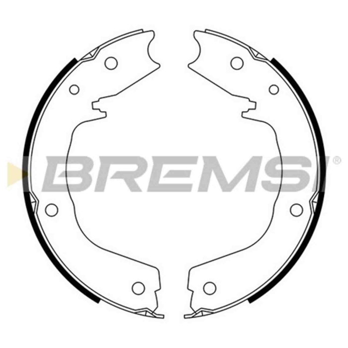 GF0831.JPG Kit Ganasce Freno Stazionamento Posteriore Mitsubishi Pajero Iii Canvas Top (v6w V7w) Gf0831 4800a058 S.f. Akebono Br