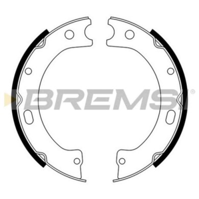 GF0868.JPG Kit Ganasce Freno Stazionamento Posteriore Nissan Patrol Gr V Wagon (y61) Gf0868 36160-c6025 S.f. Akebono Bremsi