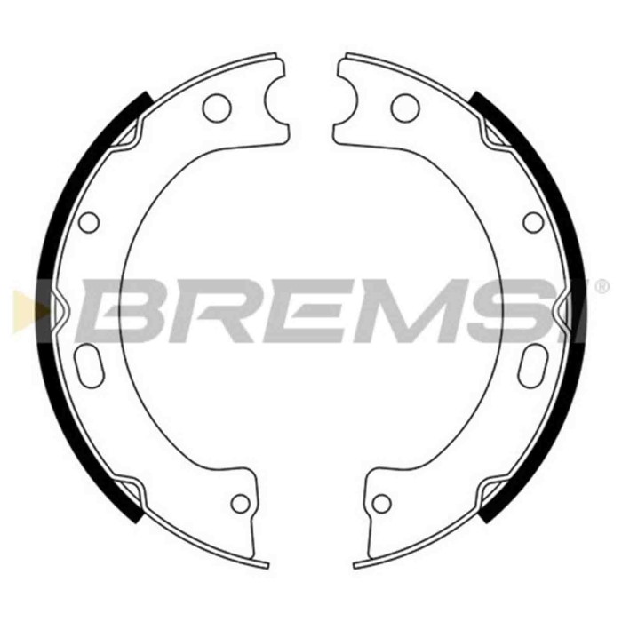 GF0868.JPG Kit Ganasce Freno Stazionamento Posteriore Nissan Patrol Gr V Wagon (y61) Gf0868 36160-c6025 S.f. Akebono Bremsi