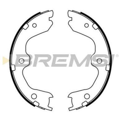 GF0869.JPG Kit Ganasce Freno Stazionamento Posteriore Nissan 350z Roadster (z33) Gf0869 44060-8j00a S.f. Bendix Bremsi