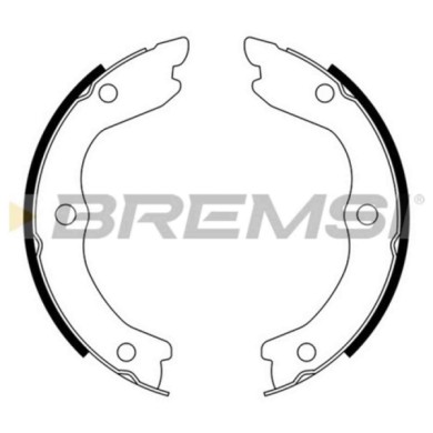 GF0870.JPG Kit Ganasce Freno Stazionamento Posteriore Nissan X-trail I (t30) Gf0870 440608h725 S.f. Akebono Bremsi