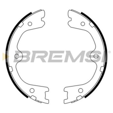 GF0872.JPG Kit Ganasce Freno Stazionamento Posteriore Nissan Murano I (z50) Gf0872 44060-wl00j S.f. Akebono Bremsi