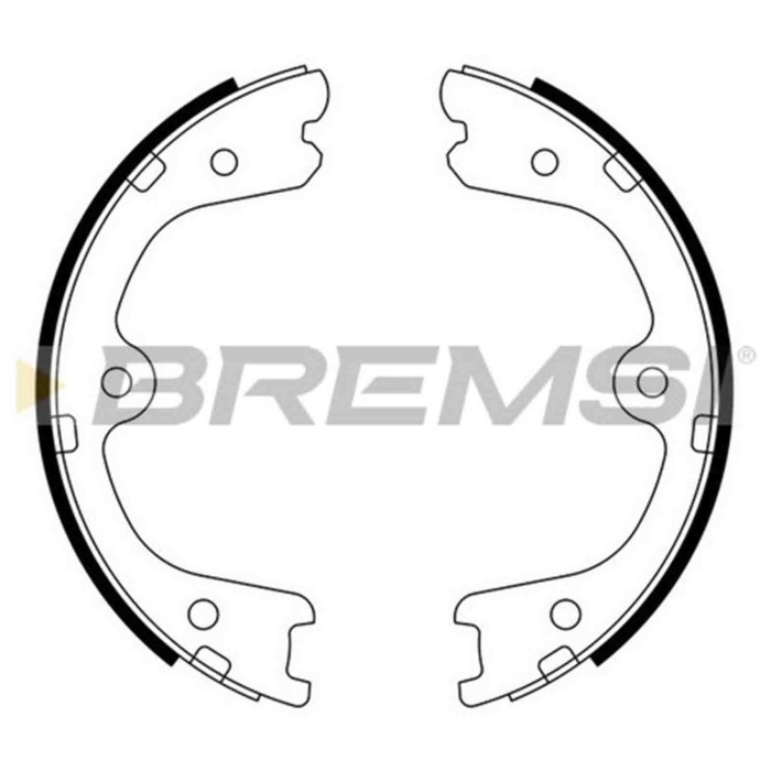 GF0873.JPG Kit Ganasce Freno Stazionamento Posteriore Nissan Np300 Navara (d40) Gf0873 44000-eb30b S.f. Akebono Bremsi