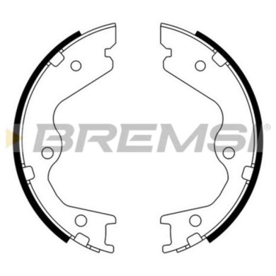 GF0874.JPG Kit Ganasce Freno Stazionamento Posteriore Nissan Infiniti Q45 Gf0874 S.f. Akebono Bremsi