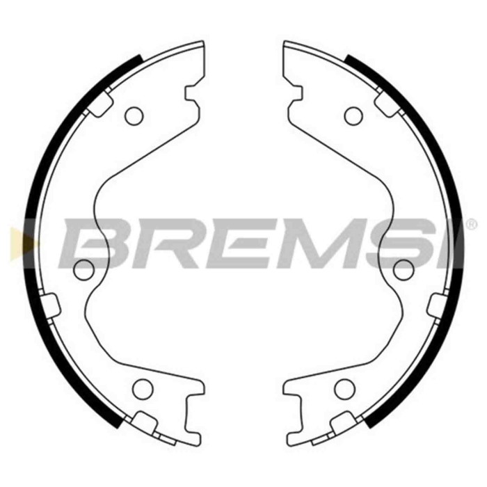 GF0874.JPG Kit Ganasce Freno Stazionamento Posteriore Nissan Infiniti Q45 Gf0874 S.f. Akebono Bremsi