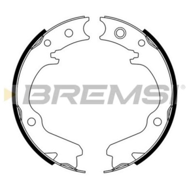 GF0891.JPG Kit Ganasce Freno Stazionamento Posteriore Subaru Impreza Tre Volumi (gc) Gf0891 26257-aa061 S.f. Akebono Bremsi