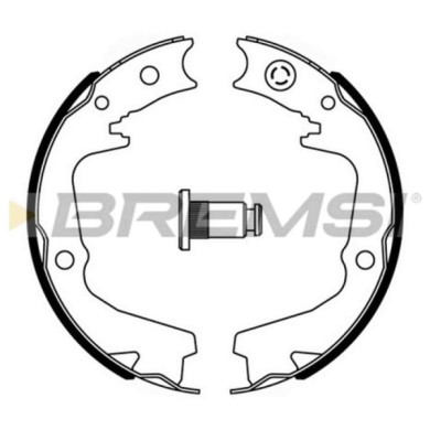 GF0893.JPG Kit Ganasce Freno Stazionamento Posteriore Subaru Impreza Tre Volumi (gc) Gf0893 26694-ag000 S.f. Akebono Bremsi
