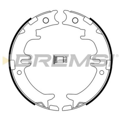 GF0964.JPG Kit Ganasce Freno Stazionamento Posteriore Toyota Previa I (r1 R2) Gf0964 46540-28020 S.f. Sumitomo Bremsi