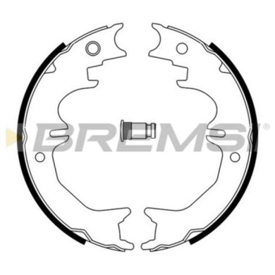 GF0965.JPG Kit Ganasce Freno Stazionamento Posteriore Toyota Land Cruiser (j7) Gf0965 4654060020 S.f. Sumitomo Bremsi