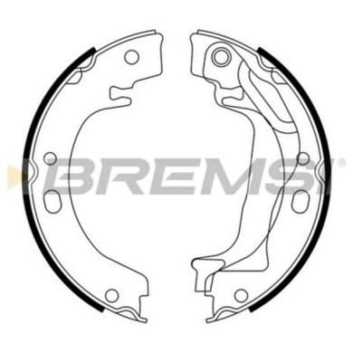 GF0970.JPG Kit Ganasce Freno Stazionamento Posteriore Toyota Corolla (e12) Gf0970 04495-02070 S.f. Lucas Girling Bremsi