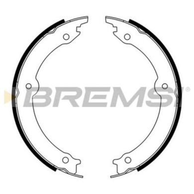 GF0973.JPG Kit Ganasce Freno Stazionamento Posteriore Toyota Land Cruiser 200 Tundra Pick-up Gf0973 46530-0c010 S.f. Sumitomo Br