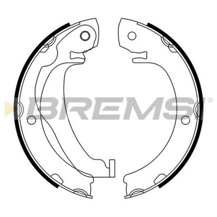 GF0977.JPG Kit Ganasce Freno Stazionamento Posteriore Toyota Corolla Verso Verso Gf0977 044950f010 S.f. Bosch Bremsi