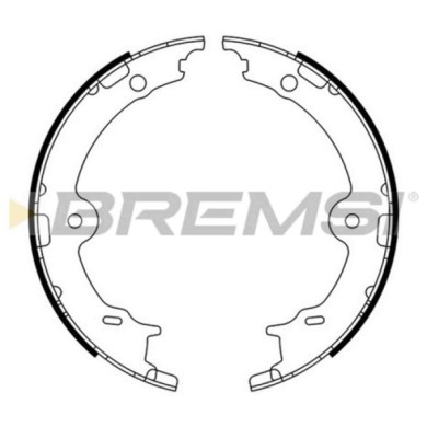 GF0979.JPG Kit Ganasce Freno Stazionamento Posteriore Lexus Ls Lc Gf0979 Bremsi