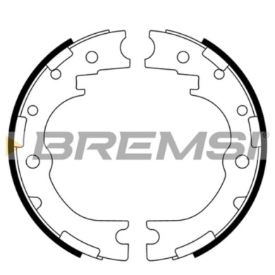 GF0986.JPG Kit Ganasce Freno Stazionamento Posteriore Toyota Dyna Pianale Piatto/telaio (u Y) Gf0986 46530-36010-000 S.f. Akebon