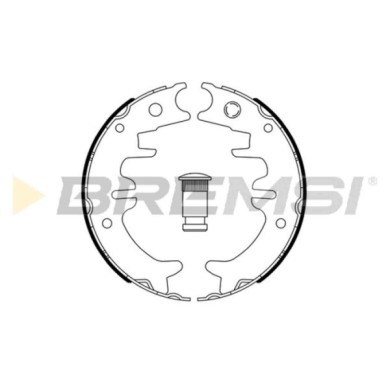 GF0991.JPG Kit Ganasce Freno Stazionamento Posteriore Toyota Celica Coupú Cressida Tre Volumi Gf0991 46545024010 Bremsi