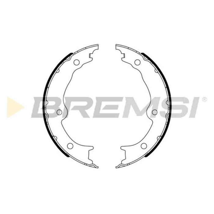 GF0993.JPG Kit Ganasce Freno Stazionamento Posteriore Lexus Gs Is Iii Rc Gf0993 46530-30040 Bremsi
