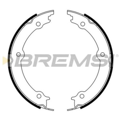 GF4908.JPG Kit Ganasce Freno Stazionamento Posteriore Hummer Hummer H3 Gf4908 15240815 S.f. Mando Bremsi
