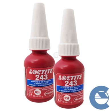 Loctite 243 Frenafiletti 2 Pezzi X 10ml Bloccante Assemblaggi A Media Resistenza