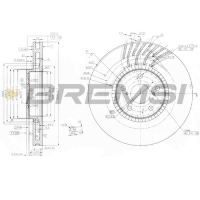 DISCO_FRENO.jpg Disco Freno Anteriore Sinistro 92147900 Lexus Gs Rc Is Iii Ventilato