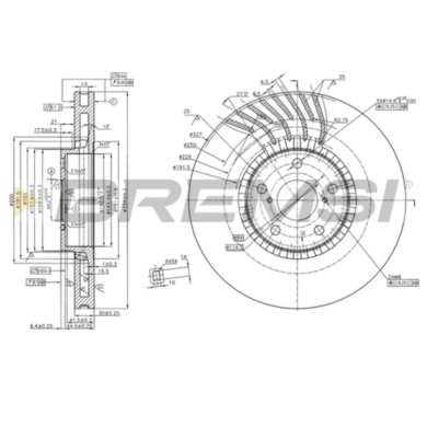 DISCO_FRENO.jpg Disco Freno Anteriore Destro 92147800 Lexus Gs Rc Is Iii Ventilato