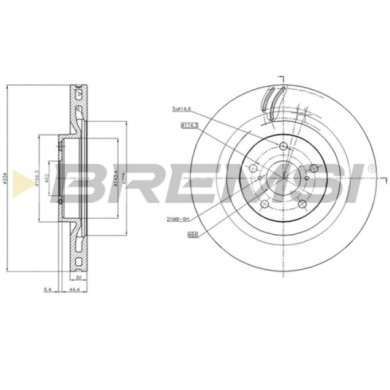 DISCO_FRENO.jpg Disco Freno Anteriore Destro Lexus Gs Ventilato