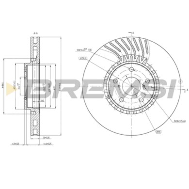 DISCO_FRENO.jpg Disco Freno Anteriore Sinistro Lexus Gs Ventilato