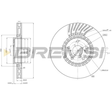 DISCO_FRENO.jpg Disco Freno Anteriore Destro Lexus Gs Is Iii Rc Ventilato