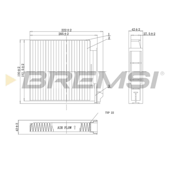 FC0093A.JPG Filtro Aria Abitacolo Dacia Logan Mcv (ks) Fc0093a 27 27 728 35r Bremsi