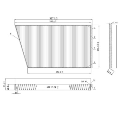 FC0502.JPG Filtro Aria Abitacolo Mercedes-benz Classe C T-model Clk Classe C Clk Cabriolet Classe Clc Classe C Coupú Fc0502 203 