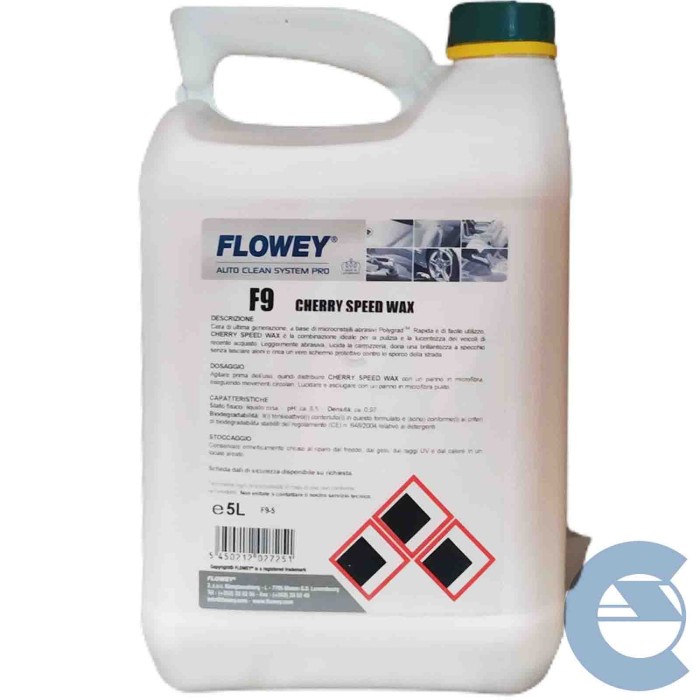 Flowey Cherry Speed Wax F9 5 Lt Cera Pulente Carrozzeria Brillantante