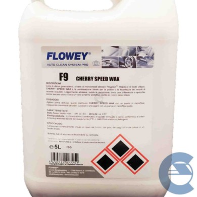Flowey Cherry Speed Wax F9 5 Lt Cera Pulente Carrozzeria Brillantante
