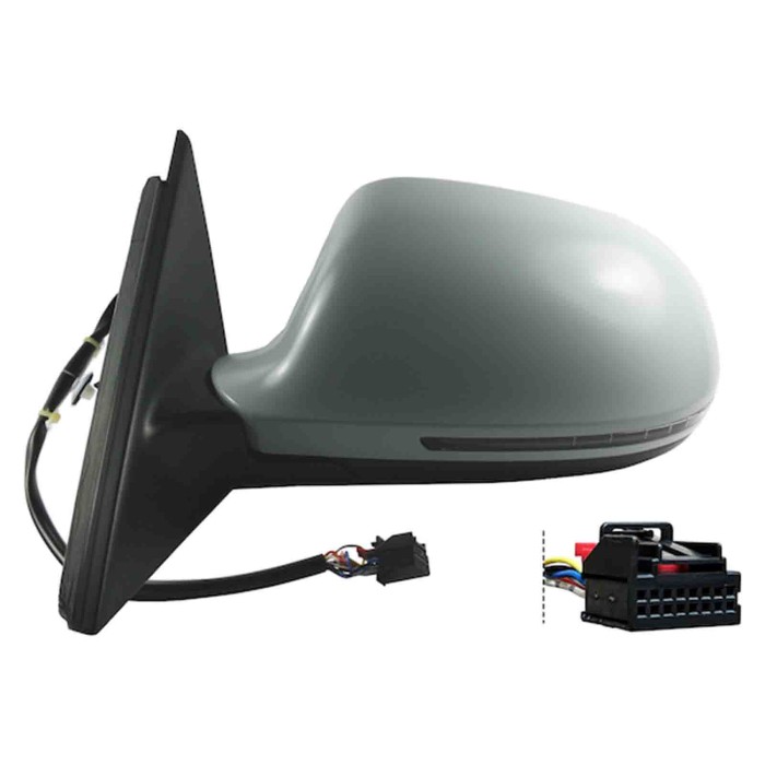 GUIDA_ALLA_SCELTA.JPG Retrovisore Elettrico Con Primer Freccia Retr Specchio Asferico Cromato Termico 6 Pin Sinistro Audi A4 Dal