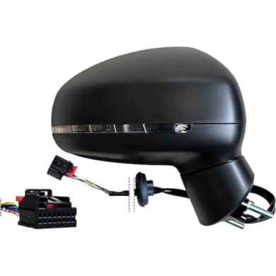 GUIDA_ALLA_SCELTA.JPG Retrovisore Elettrico Nero Freccia Retr Specchio Convesso Cromato Termico 6 Pin Destro Audi A1 Dal 2010 Al