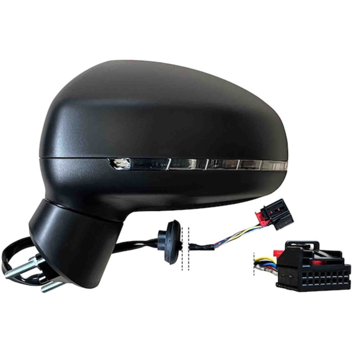 GUIDA_ALLA_SCELTA.JPG Retrovisore Elettrico Nero Freccia Retr Ripiegabile Elettrico Specchio Asferico Cromato Termico 8 Pin Sini