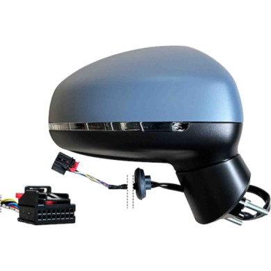 GUIDA_ALLA_SCELTA.JPG Retrovisore Elettrico Con Primer Freccia Retr Specchio Convesso Cromato Termico 6 Pin Destro Audi A1 Dal 2