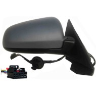 Retrovisore Elettrico Con Primer Ripiegabile Elettrico Specchio Convesso Cromato Termico 7 Pin 5 Porte Destro Audi A3 2003-2005