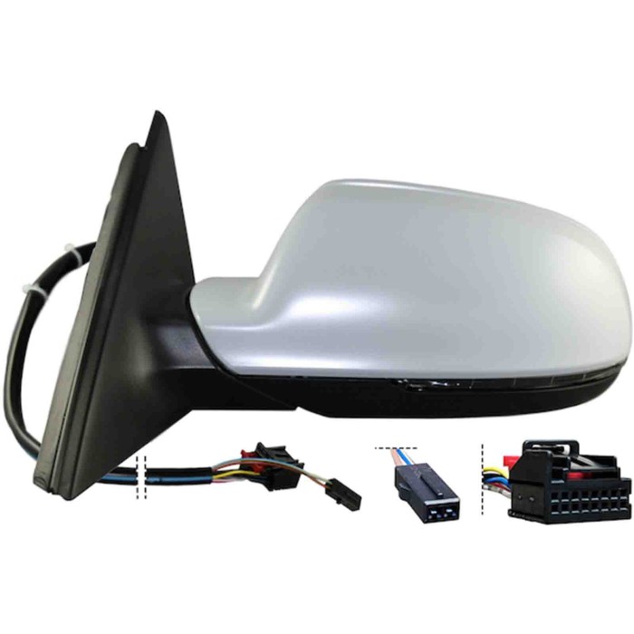 GUIDA_ALLA_SCELTA.JPG Retrovisore Elettrico Con Primer Freccia Retr Specchio Asferico Cromato Termico 10 Pin Sinistro Audi A4 Da