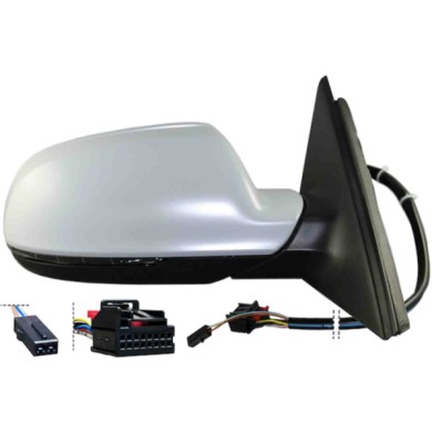 GUIDA_ALLA_SCELTA.JPG Retrovisore Elettrico Con Primer Freccia Retr Specchio Convesso Cromato Termico 10 Pin Destro Audi A4 Dal 