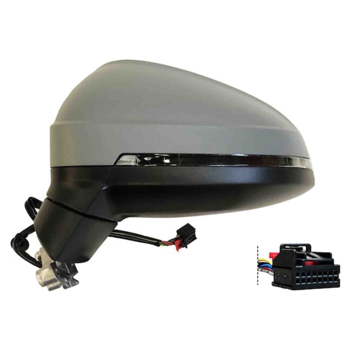 GUIDA_ALLA_SCELTA.JPG Retrovisore Elettrico Con Primer Freccia Retr Specchio Asferico Cromato Termico 6 Pin Sinistro Audi A4 Dal