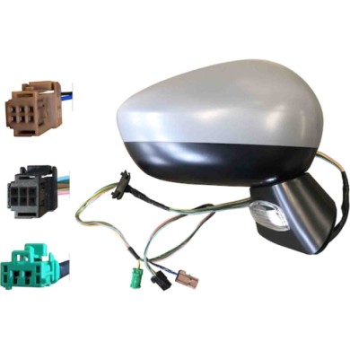 GUIDA_ALLA_SCELTA.JPG Retrovisore Elettrico Con Primer Base Nera 9 Pin Destro Citroen C4 Dal 2009 Al 2011