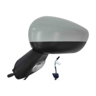 Retrovisore Elettrico Con Primer Base Nera Freccia Retr Specchio Convesso Cromato Termico 7 Pin Sinistro Citroen C3 2010-2016