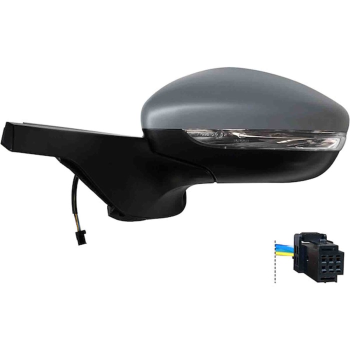 GUIDA_ALLA_SCELTA.JPG Retrovisore Elettrico Con Primer Freccia Retr Specchio Convesso Cromato Termico 6 Pin Sinistro Citroen C3 