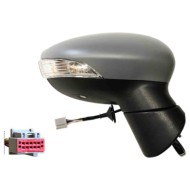 Retrovisore Elettrico Con Primer Freccia Retr Luce Cort Specchio Asferico Cromato Termico 8 Pin Destro Ford Fiesta 2013-2017
