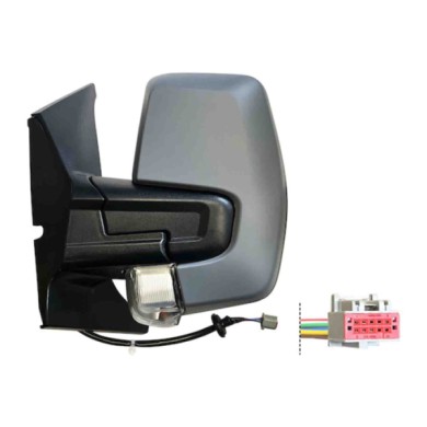 GUIDA_ALLA_SCELTA.JPG Retrovisore Elettrico Con Primer Freccia Retr Specchio Convesso Cromato Termico 6 Pin Sinistro Ford Transi