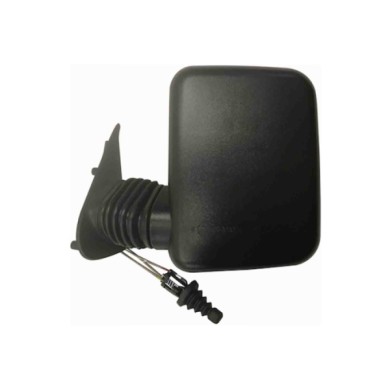 GUIDA_ALLA_SCELTA.JPG Retrovisore A Cavi Nero Specchio Piano Cromato Sinistro Fiat Fiorino Dal 1997 Al 2008