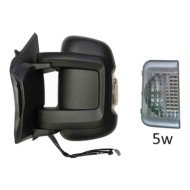 Retrovisore Elettrico Nero Ripiegabile 10 Pin Sinistro Citroen Jumper Dal 2006 Al 2014